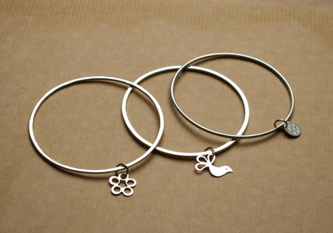 Beautifully hand-crafted silver bangles
